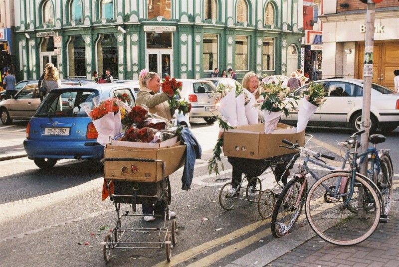 Flowers for sales.  As she pushed her wheel-barrow  thro’ streets broad and narrow, crying 'Cocles and mussels, a-live     a-live- oh!'